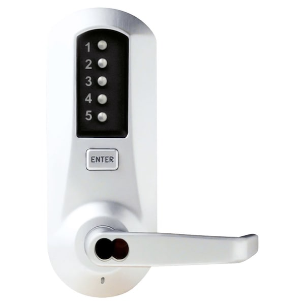 Cylindrical Combination Lever Lock, 2-3/4-in Backset, 1/2-in Throw Latch, Schlage FSIC Prep, Less Co